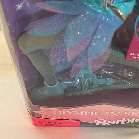 Mattel 1997 Olympic Skater Barbie Doll African American #18503 - Picture 4 of 6